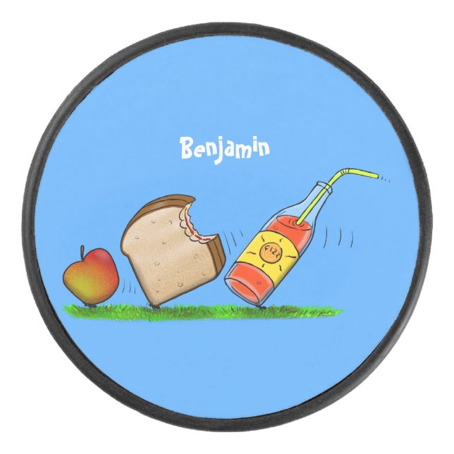 Funny ants Cartoon Eishockey Puck (Vorderseite)