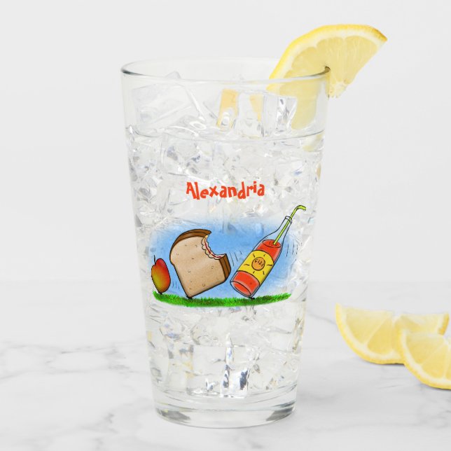 Funny ants Cartoon Glas (Rückseite Ice)