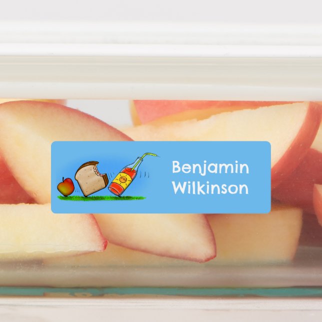 Funny ants Cartoon Picknick personalisiert Etiketten (Befestigt)