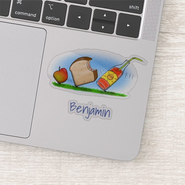 Funny ants Picknick Cartoon Illustration Spaß Aufkleber (Detail)