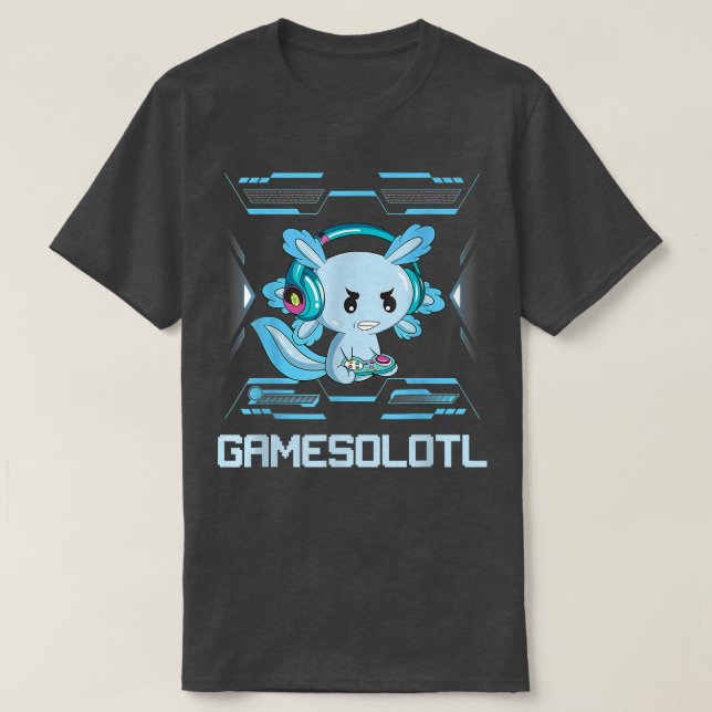 Funny Aolotl Lover Gamesalotl Gaming Aolotl Kids T T-Shirt (Design vorne)