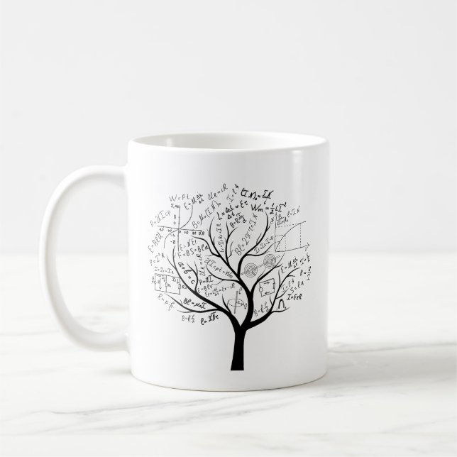 Funny AP Calculus Algebra Tree Math Lehrer Kaffeetasse (Links)
