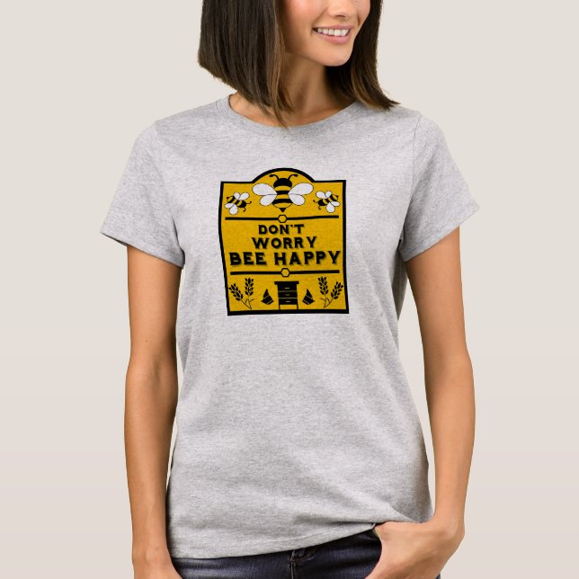 Funny Apiary Honey Bauer T-Shirt (Vorderseite)