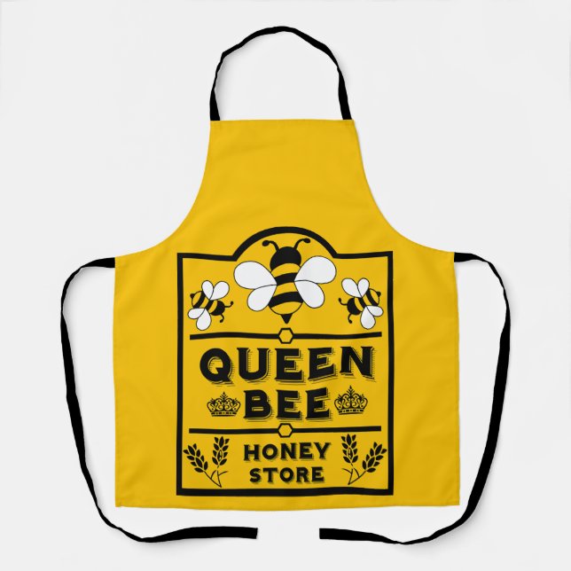 Funny Apiary Honey Queen Bee Schürze (Vorderseite)