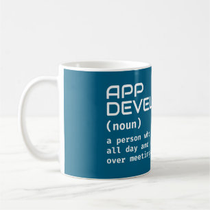 Funny App Developer Definition Kaffeetasse