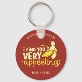 Funny Appealing Banana Pun Niedlicher Valentinstag Schlüsselanhänger