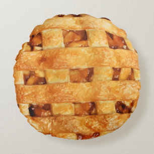 Funny Apple Pie Novelty Pilze Rundes Kissen