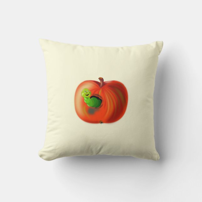 Funny Apple Pillow Kissen (Vorderseite)