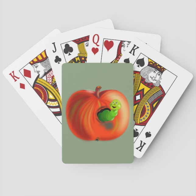 Funny Apple Playing Cards Spielkarten (Rückseite)