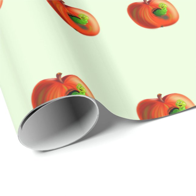 Funny Apple Wrapping Paper Geschenkpapier (Rolleneckpunkt)