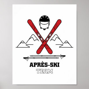 Funny Apres Ski Team - Großartige Schneefreunde Ge Poster