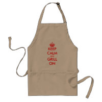 Funny apron for men | Keep calm and grill on