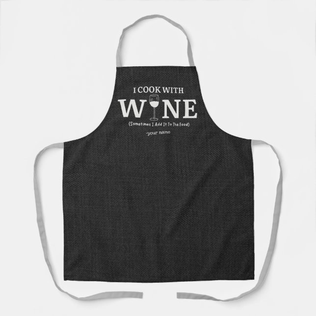 Funny Apron mit oder ohne Personalisierung Schürze (Vorderseite)