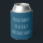 Funny Aquamarin Horse Reittier Crazy Kastanien Mar Dosenkühler<br><div class="desc">Zeige dir Liebe für deine verrückte Kastanienstute und schlürfe einen coolen mit diesem lustigen Pferd,  das für Pferdefreunde und Reiter in trendigem aquamarin cooler ist. Dies kann cooler sein Name auf der Rückseite und ist vollständig anpassbar!</div>