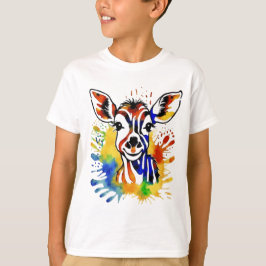 Funny Aquarell farbige Antilope T-Shirt