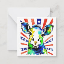 Funny Aquarell farbiges Schaf