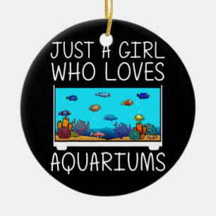 Funny Aquarium für Mädchen Kinder Angeln Tank Li Keramik Ornament
