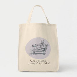 Funny Aquarius Zodiac Cat Tote Bag Tragetasche
