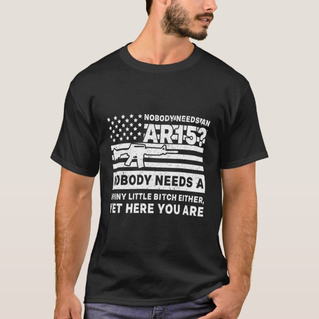 Funny Ar-15 American 2nd Änderungsanträge Gun Righ T-Shirt (Vorderseite)