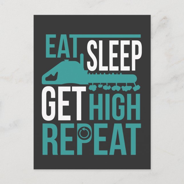 Funny Arborist Get High Tree Chain Sägearbeiter Postkarte (Vorderseite)