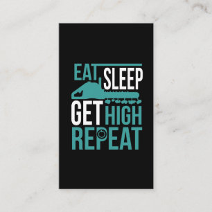 Funny Arborist Get High Tree Kettensäger Visitenkarte