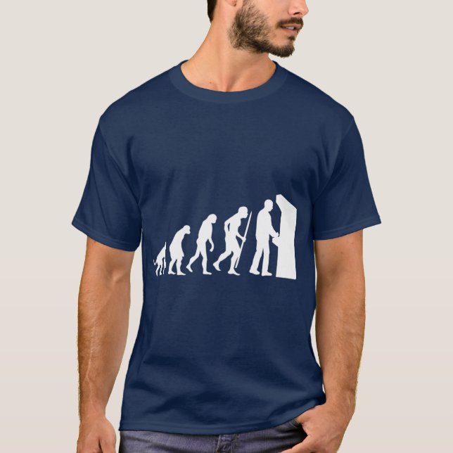 Funny Arcade Evolution Arcade Alte Schule Video T-Shirt (Vorderseite)