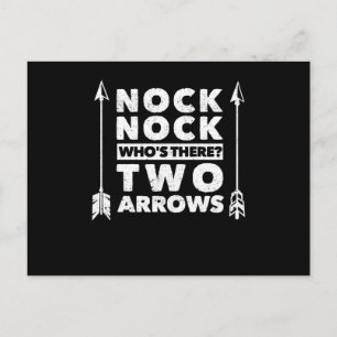 Funny Archery Archer Nock Nock Postkarte