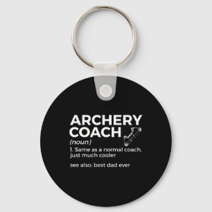 Funny Archery Coach definiert den besten Vater all Schlüsselanhänger