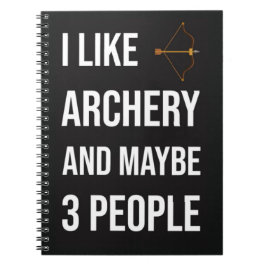 Funny Archery Hunting Gifts Hunter Bow And Arrow Notizblock