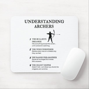 Funny Archery Life Definitions Mousepad