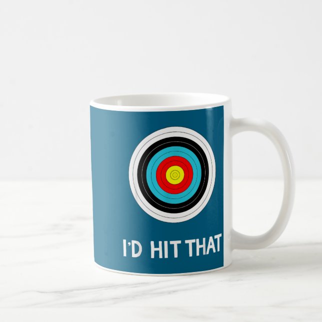 Funny Archery Quote I'd Hit That Archer Gif  Kaffeetasse (Rechts)