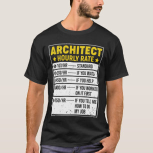 Funny Architect Gift Architect Redewendungen Stund T-Shirt