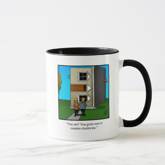 Funny Architect Spaß Tasse Geschenk "Spectickles" (Rechts)