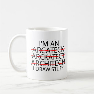 Funny Architecture Geschenk für Männer und Frauen Kaffeetasse