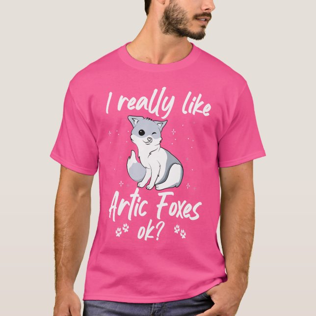 Funny Arctic Fox Polar Fox T-Shirt (Vorderseite)
