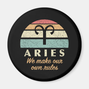Funny Aries Zodiac Rules Magnet