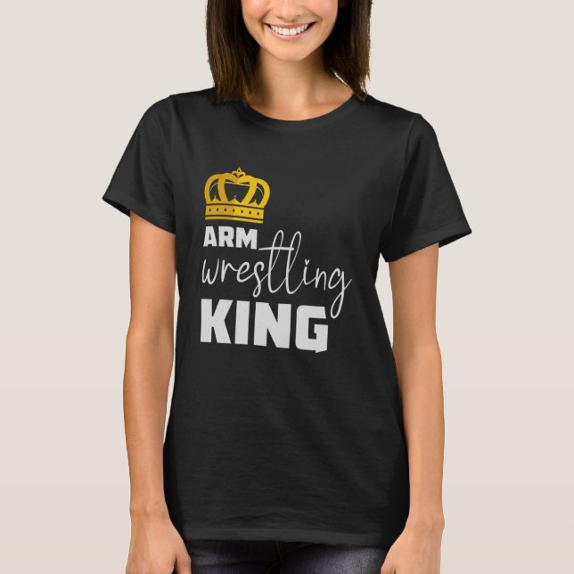 Funny Arm Wrestling Sports Power Männer Arm Wrestl T-Shirt (Vorderseite)