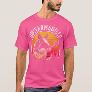 Funny Armadillo Guitar Pun Guitarmadillo Funny Arm T-Shirt