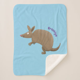 Funny armadillo Happy Cartoon Illustration Sherpadecke