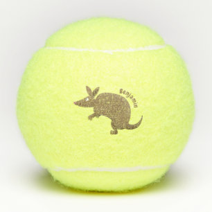 Funny armadillo Happy Cartoon Illustration Tennisbälle