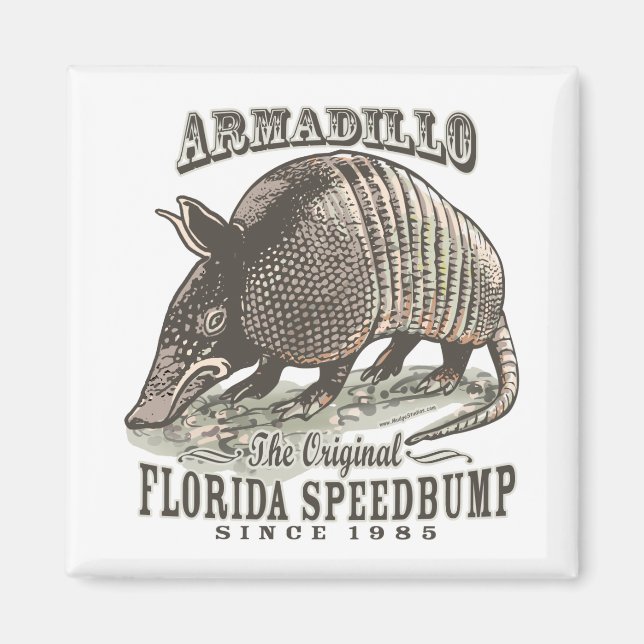 Funny Armadillo Speedbumps von Mudge Studios Magnet (Vorne)