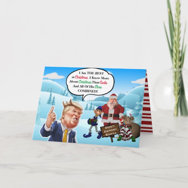 Funny Arrogant Trump Weihnachten (Vorderseite)