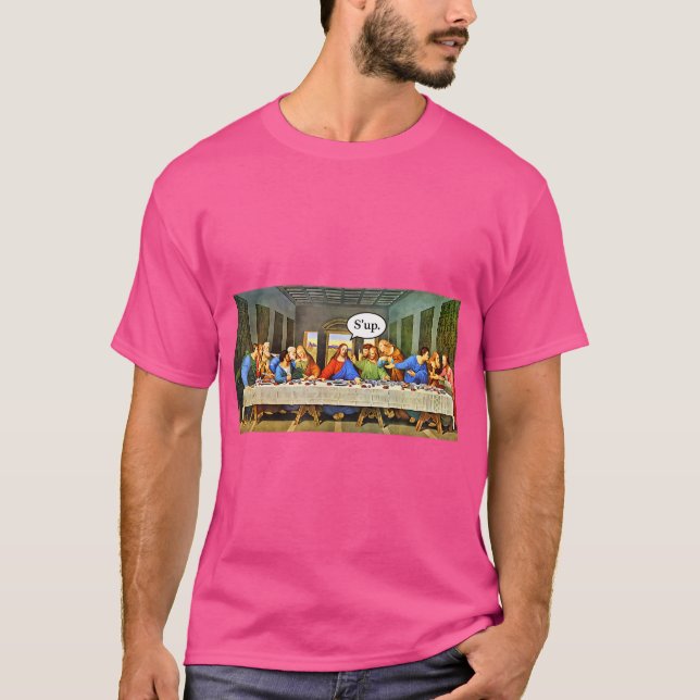 Funny Art History Joke Da Vinci das letzte Abendes T-Shirt (Vorderseite)
