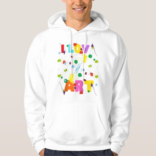 Funny Artist Art Teacher Raglan Hoodie (Vorderseite)