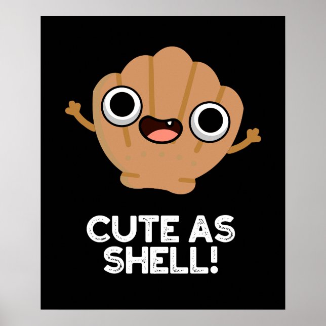 Funny As Muscheln Funny Seashell Pub Dark BG Poster (Vorne)