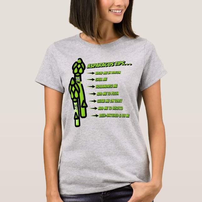 Funny Asparagus Tipps T-Shirt (Vorderseite)