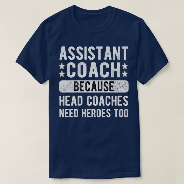 Funny Assistant Coach Sports Assistant Coach 2 T-Shirt (Design vorne)