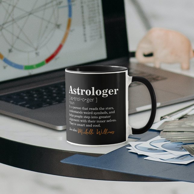 Funny Astrologer Definition benutzerdefinierbar Tasse (Von Creator hochgeladen)