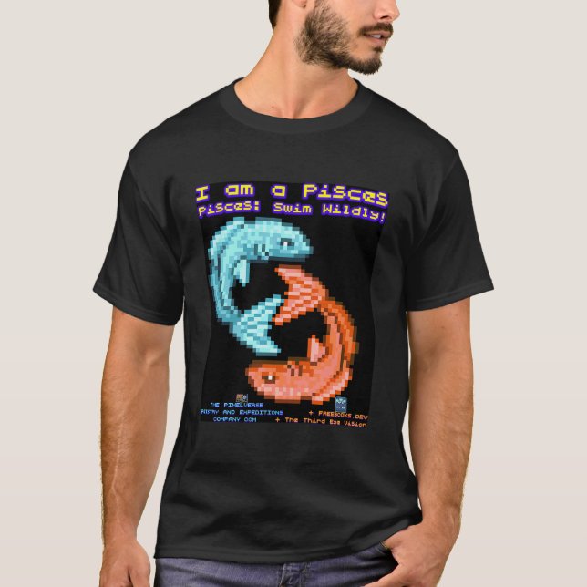 Funny Astrologischer Fische mit lustigem Slogan S T-Shirt (Vorderseite)