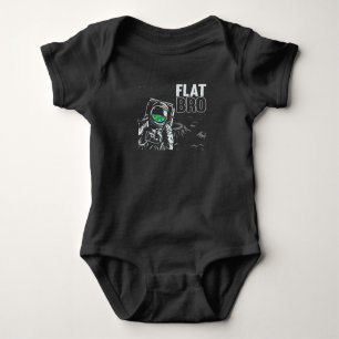 Funny Astronaut Flat Earth Conspiracy Theory Spaß Baby Strampler